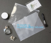 plastic zipper bag with hang holes &amp; slider, Slider Zipper PVC Pouch Clear Vinyl PVC Zip lockkk Bag, Slider Zipper Packing