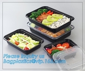 Meal Prep Containers Free Sample Bento Lunch Box Biodegradable Food Container Plastic Wheat Straw Lunch Box bagplastics