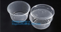 6&quot; Plastic Clear Round Food Serving Bowl,Wholesale Cheap Eco-friendly Food Grade PP Reusable Plastic Bowl bagease pac