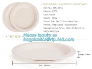 custom printed party plates disposable sugarcane bagasse plate Biodegradable Bamboo disposable paper plates bagease pack