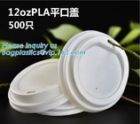 Color Plastic Lid For Pla Coffee Yogurt Paper Cup,Disposable 90mm SGS test report CPLA lid for coffee cups bagease pack