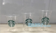 100% Biodegradable Eco-Friendly Biodegradable Cornstarch CPLA Cups,Double PLA coating cup, double PLA biodegradable cold