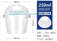 100% biodegradable eco friendly soup paper cup with PLA lid,Disposable soup paper Pla coated cups packaging, bagplastics
