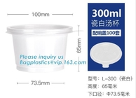 100% biodegradable eco friendly soup paper cup with PLA lid,Disposable soup paper Pla coated cups packaging, bagplastics
