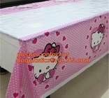 Hello Kitty Party Supplies Plastic Tablecloth kids Birthday Decoration Baby Shower For Kids Girls, 1pcs spiderman theme