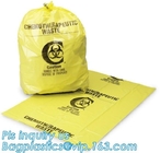 Biodegradable Medical Drawstring medical biohazard waste disposal supplies LDPE plastic autoclave bags, bagease, pac, sa