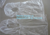 Disposable Plastic Car Seat Covers / Steering Wheel Covers , Wheel Steering Cover