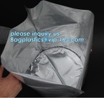 IBC foil Liner for bulk juice wine, Liquid packaging boxes storage carton ibc alunimium bag, Round Bottom Flexible Drum