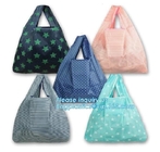 factory custom reusable 190t folding ball shaped foldable grocery nylon polyester shopping bag polyester bag promotion c