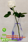 Transparent Vinyl Plastic Standup Flower Vase,PVC plastic flower vase with wonderful design,waterproof Foldable plastic